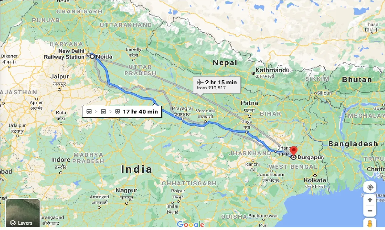 noida-to-durgapur-one-way