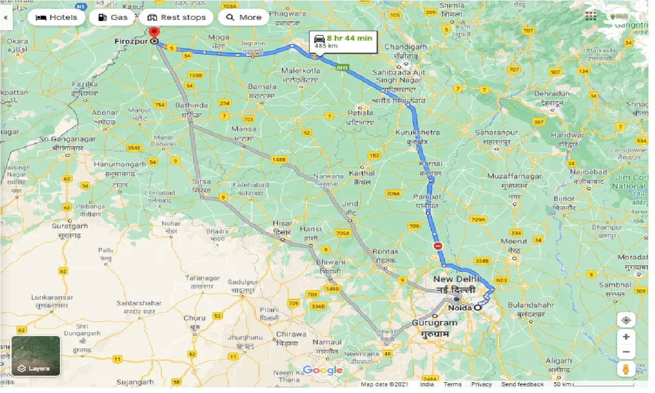 noida-to-firozpur-one-way