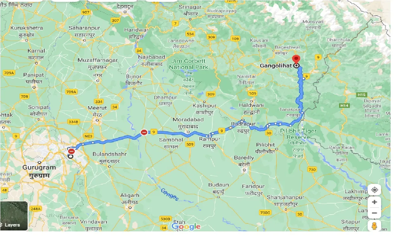 noida-to-gangolihat-one-way