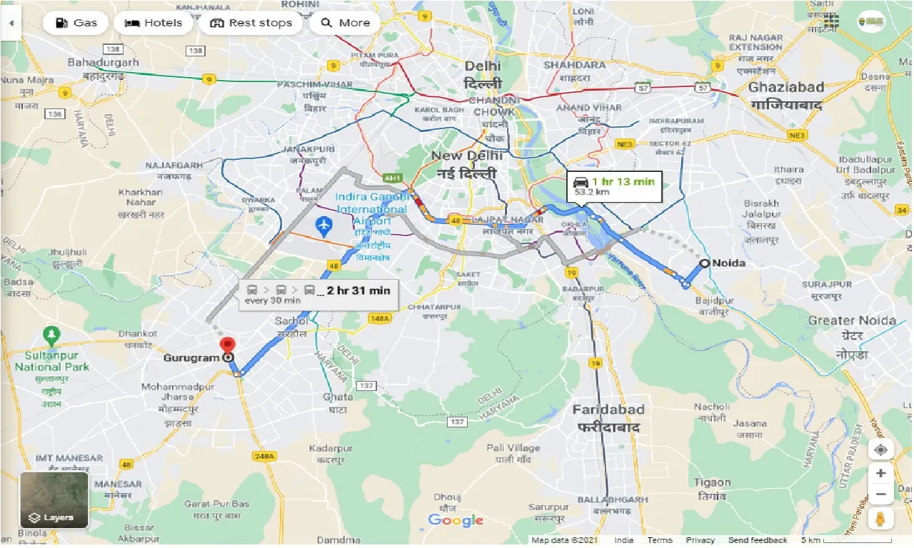 noida-to-gurugram-round-trip