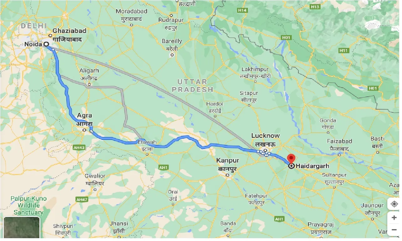 noida-to-haidargarh-one-way