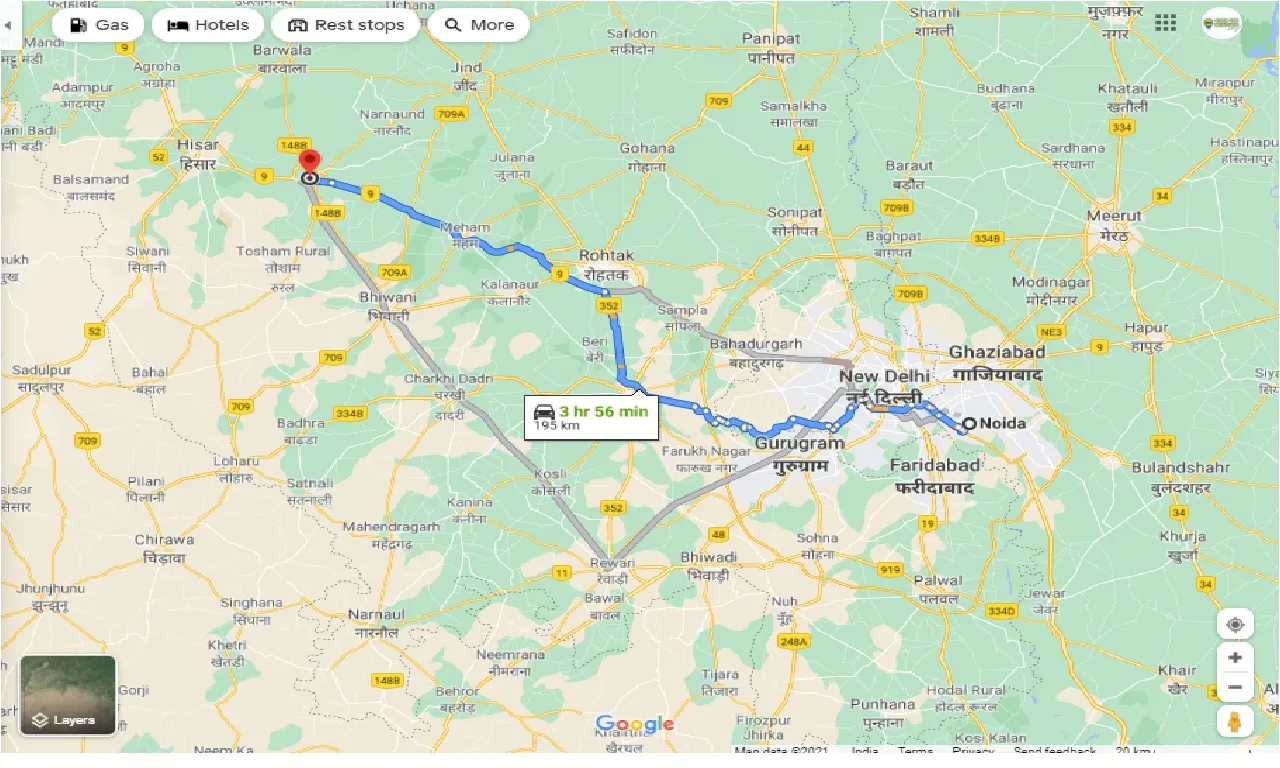 noida-to-hansi-round-trip