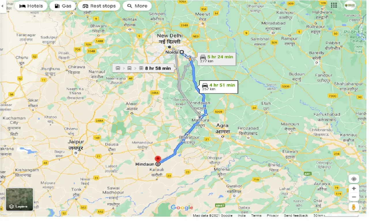 noida-to-hindaun-round-trip