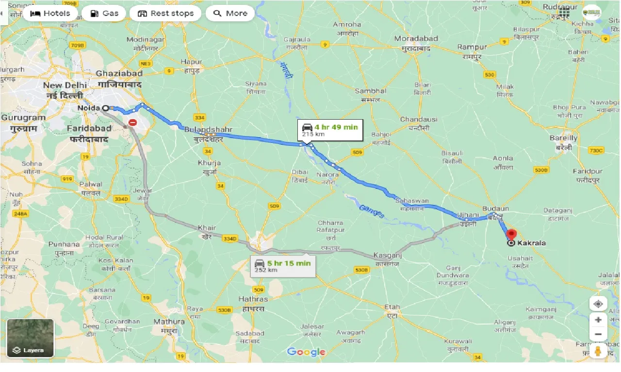 noida-to-kakrala-round-trip