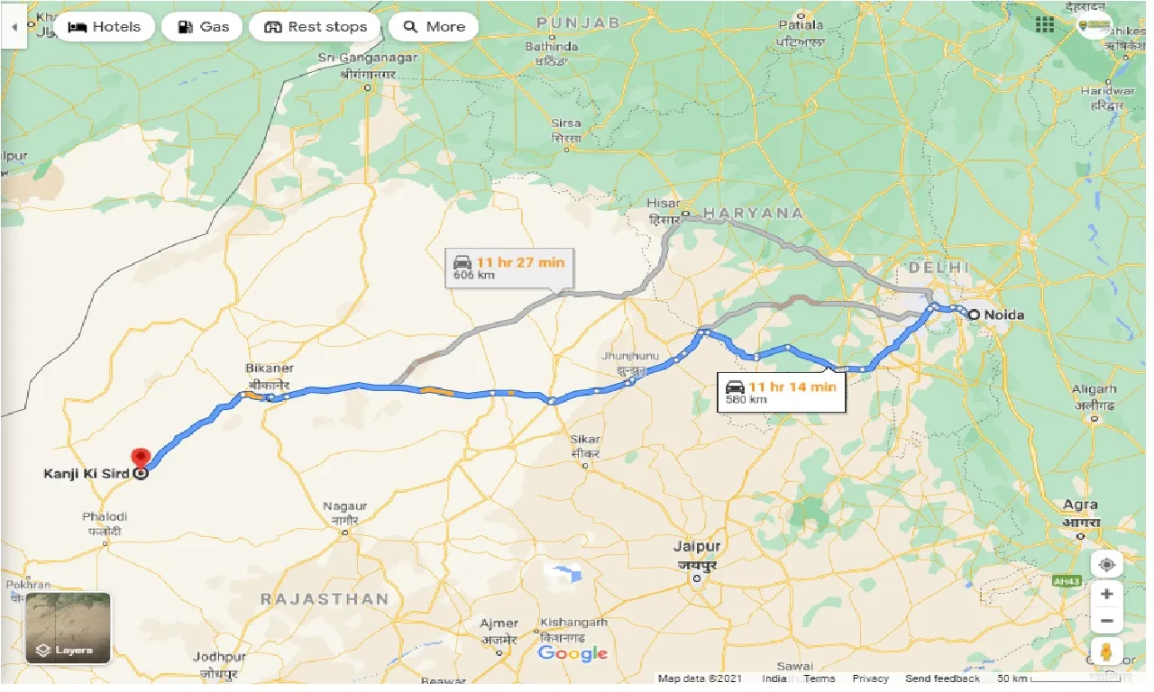 noida-to-kanji-ki-sird-one-way