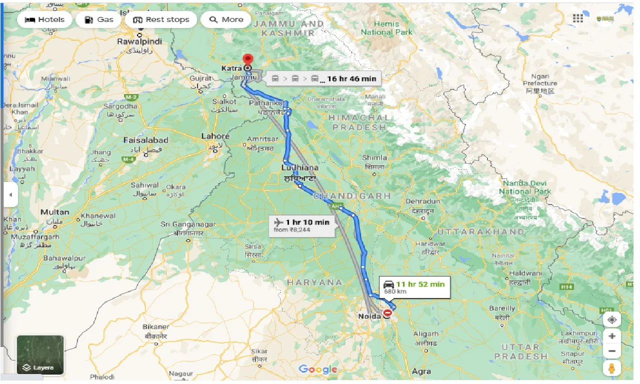 noida-to-katra-round-trip