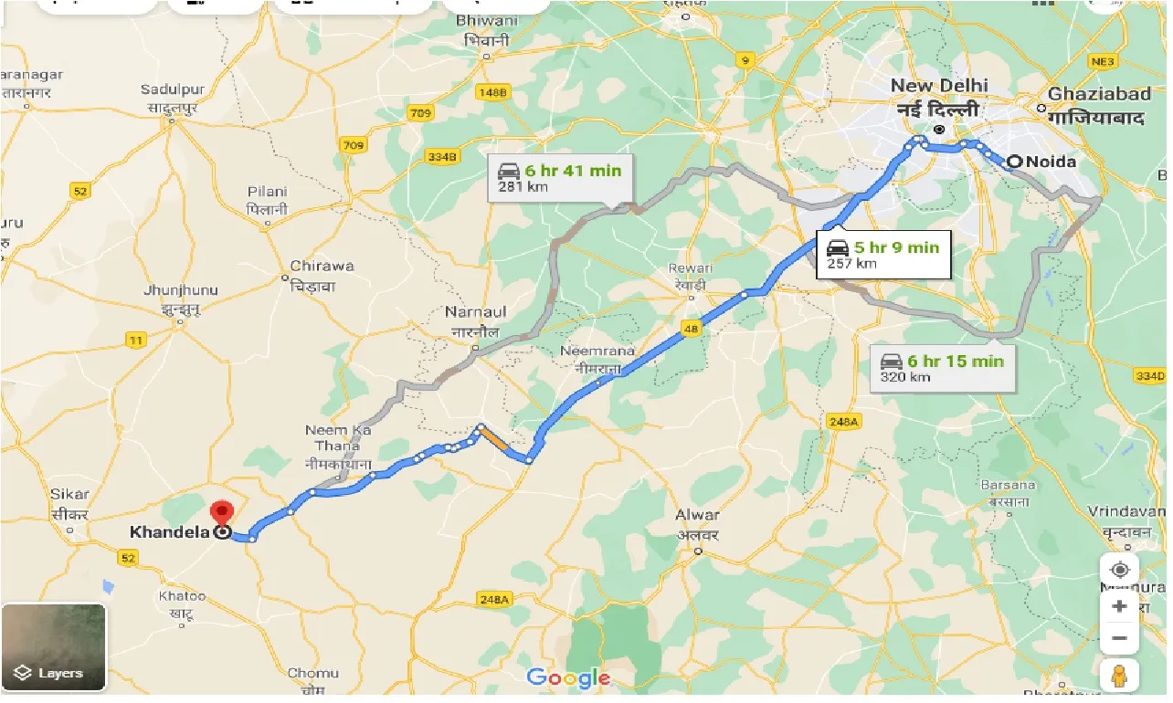 noida-to-khandela-one-way