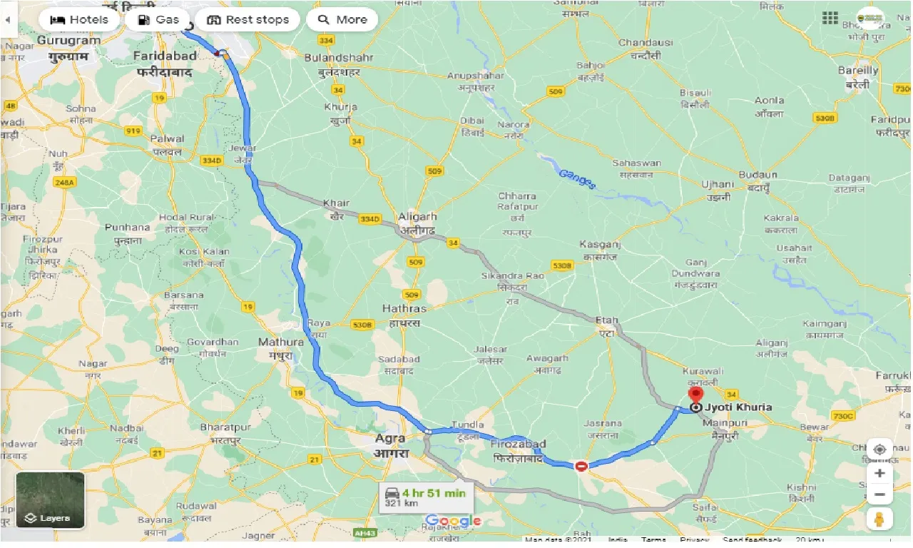 noida-to-khuria-round-trip