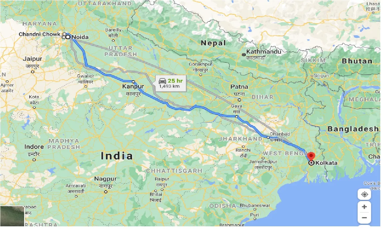 noida-to-kolkata-taxi