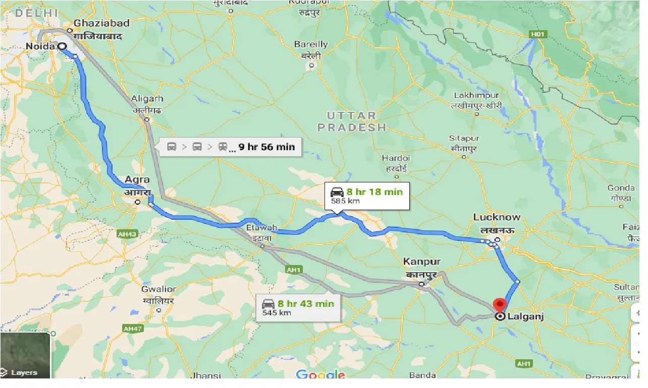 noida-to-lalganj-taxi