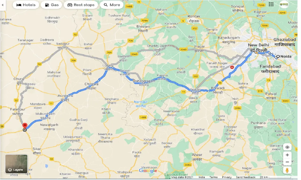 noida-to-laxmangarh-round-trip