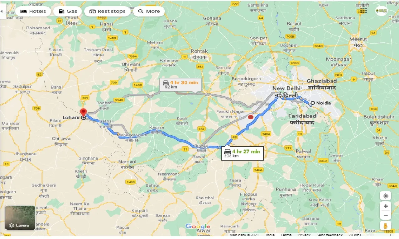 noida-to-loharu-round-trip