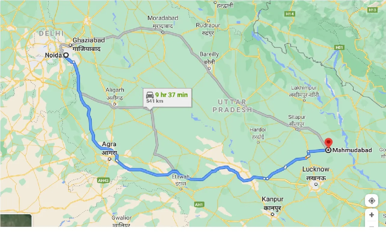 noida-to-mahmudabad-one-way