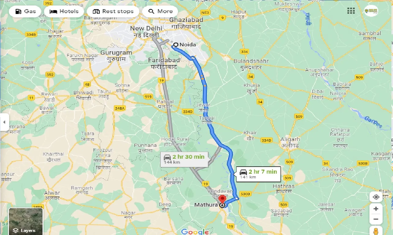 noida-to-mathura-round-trip