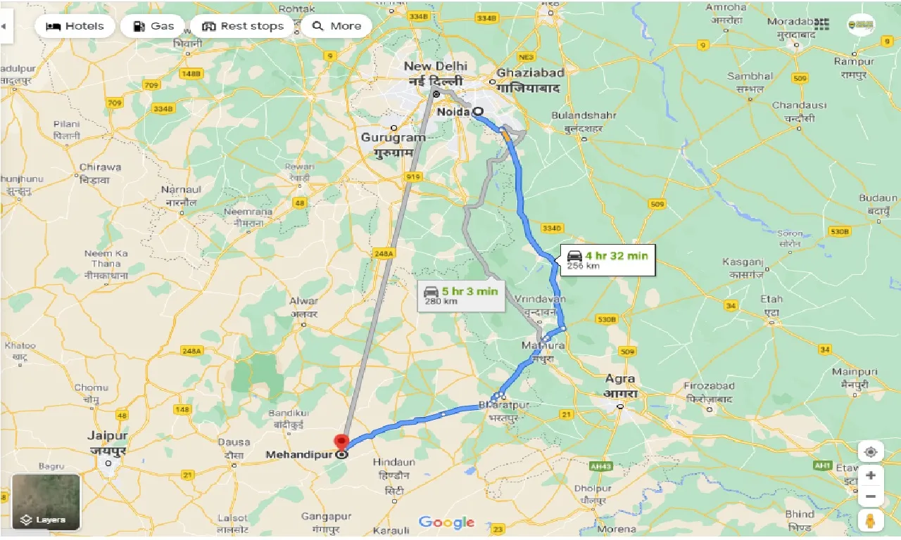 noida-to-mehandipur-one-way