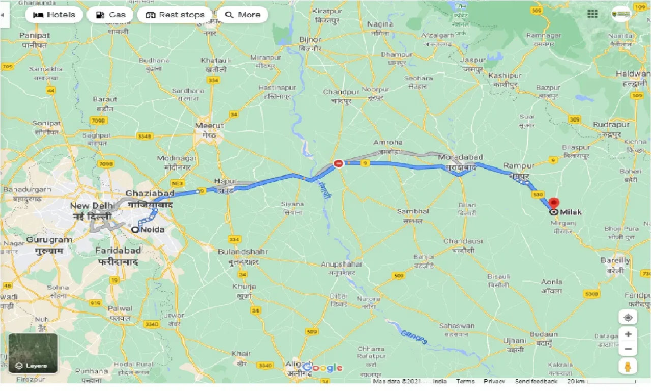 noida-to-milak-round-trip