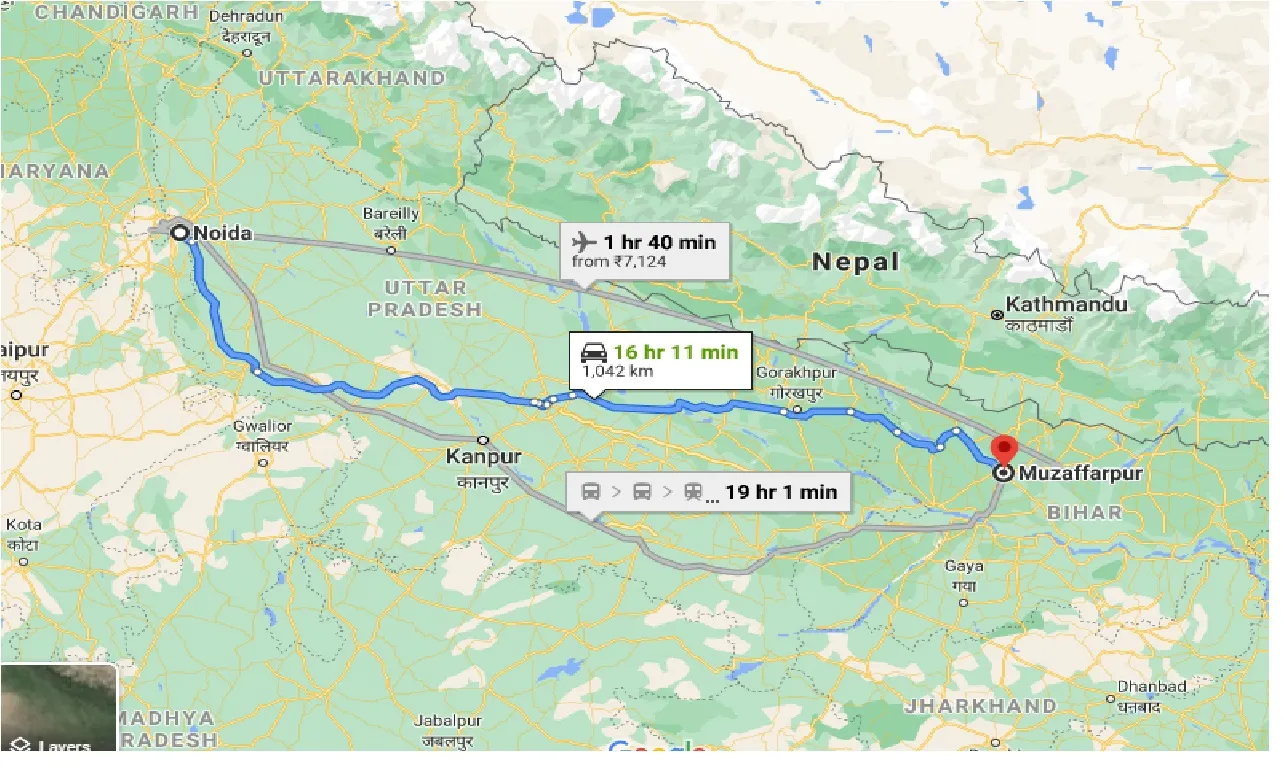 noida-to-muzaffarpur-one-way