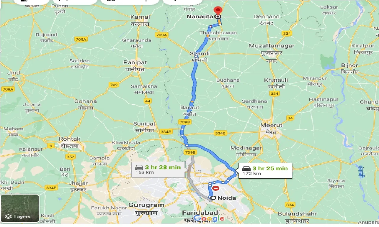 noida-to-nanauta-taxi