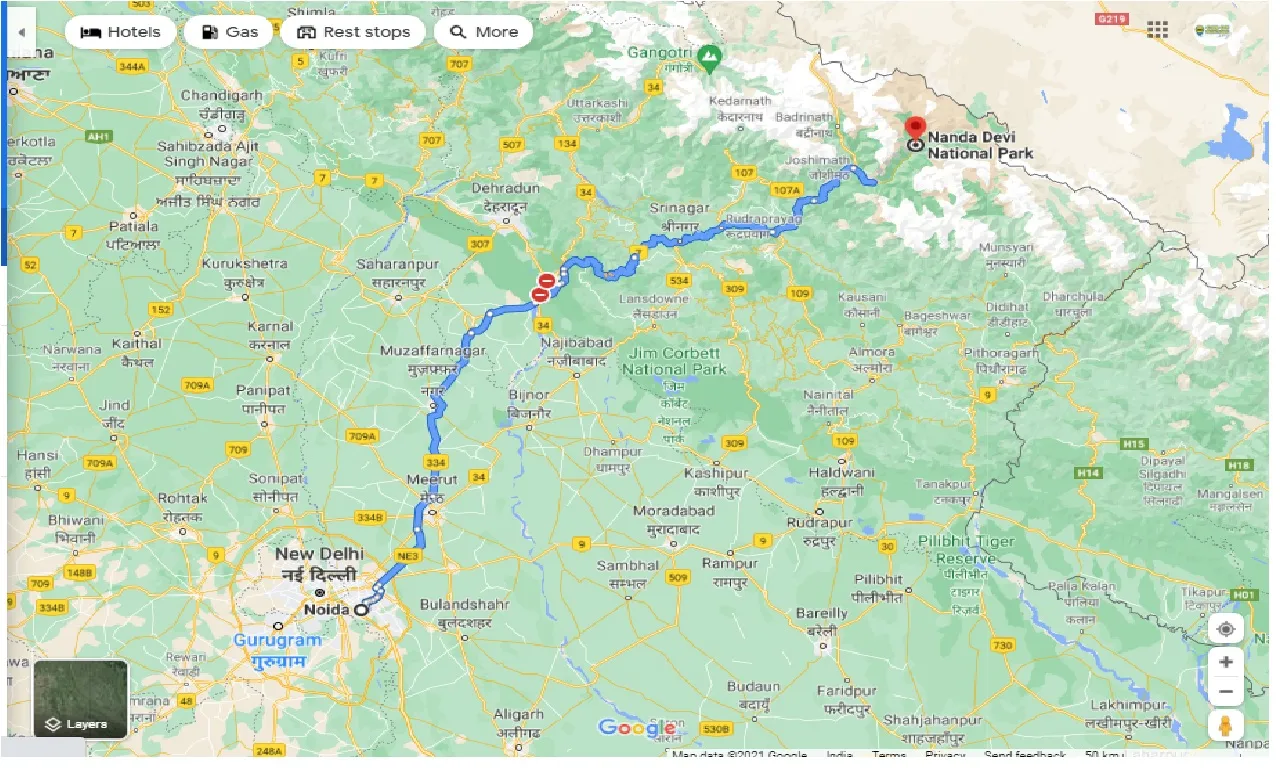 noida-to-nanda-devi-national-park-one-way