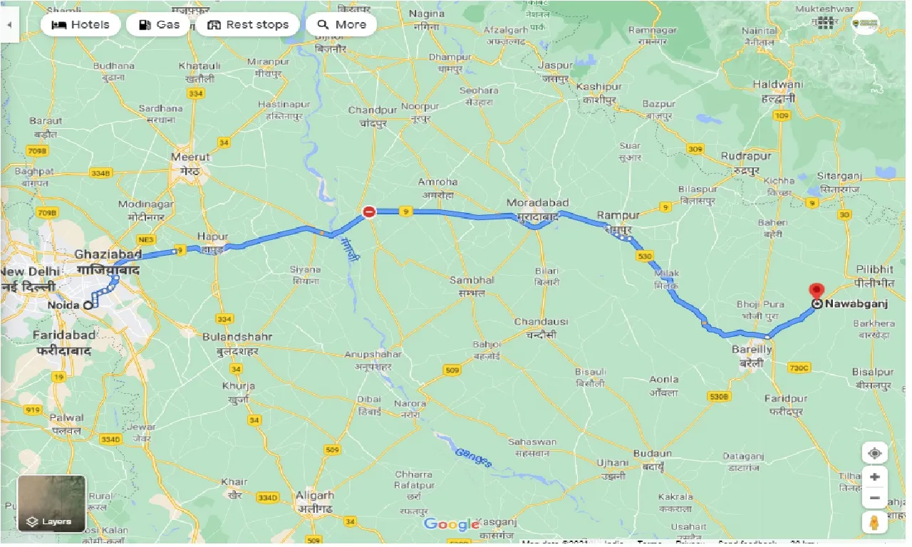 noida-to-nawabganj-round-trip