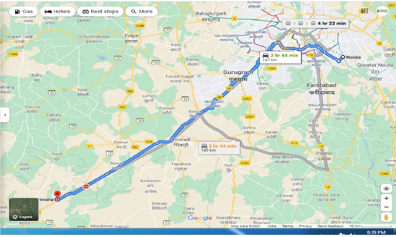 noida-to-neemrana-round-trip