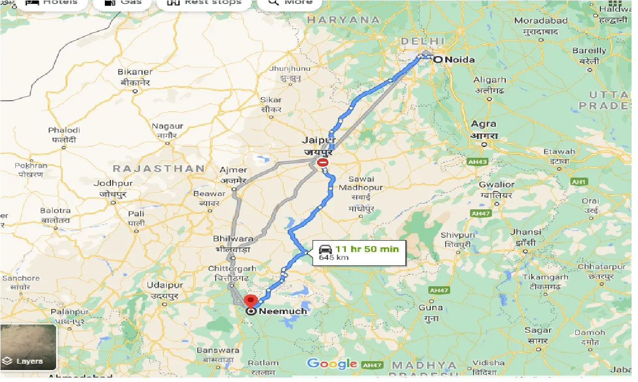 noida-to-neemuch-one-way