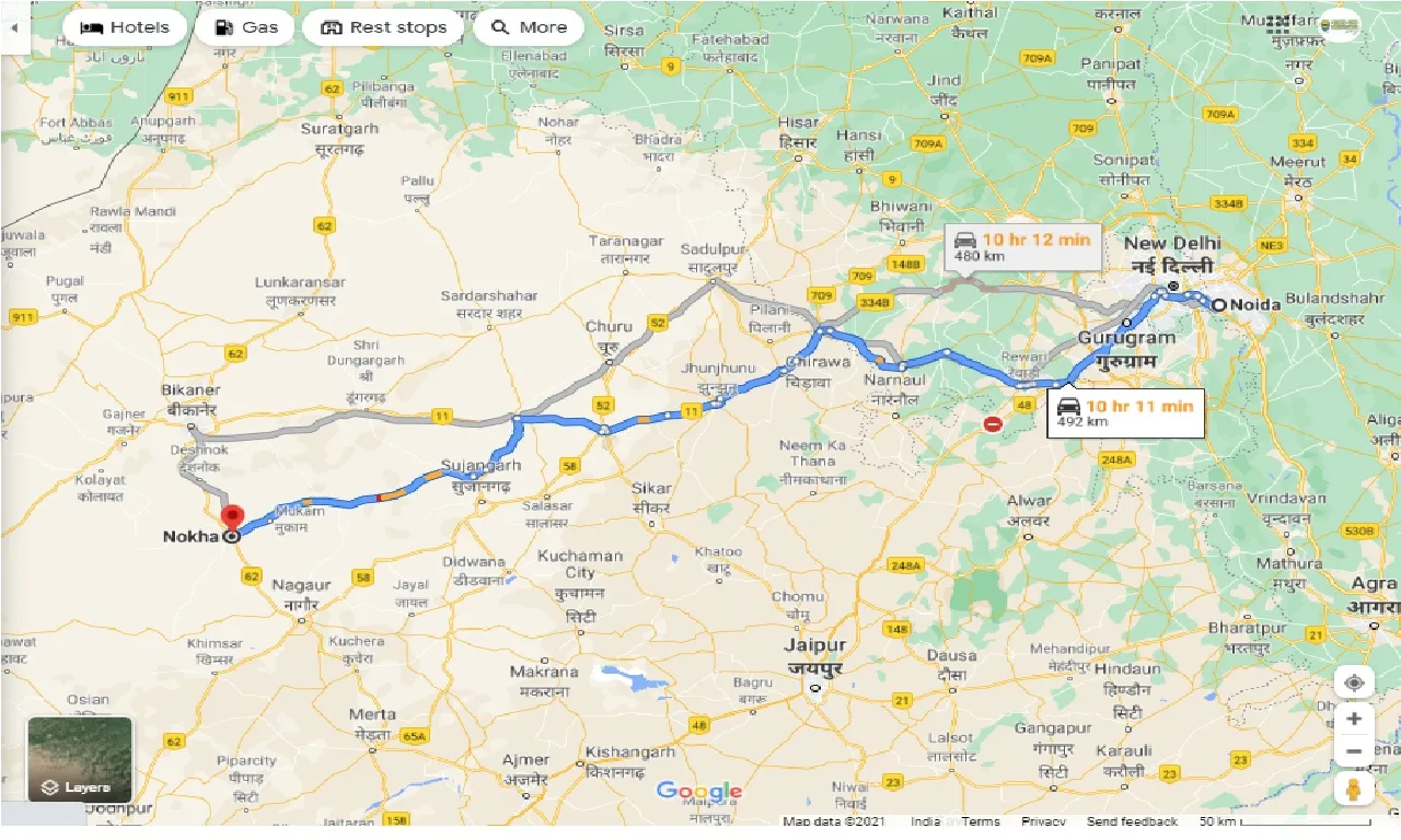 noida-to-nokha-round-trip