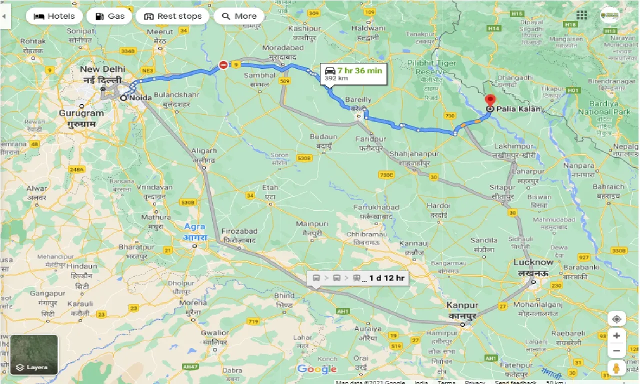 noida-to-palia-kalan-round-trip