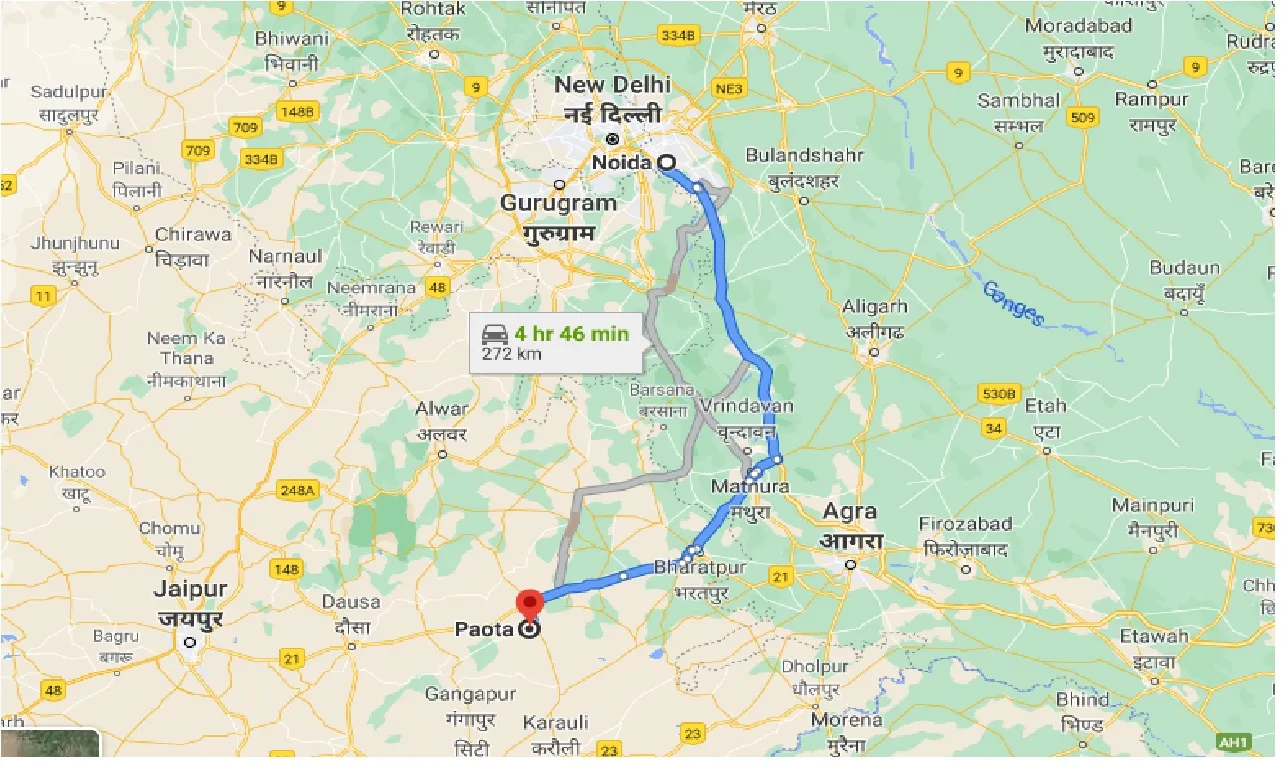 noida-to-paota-taxi