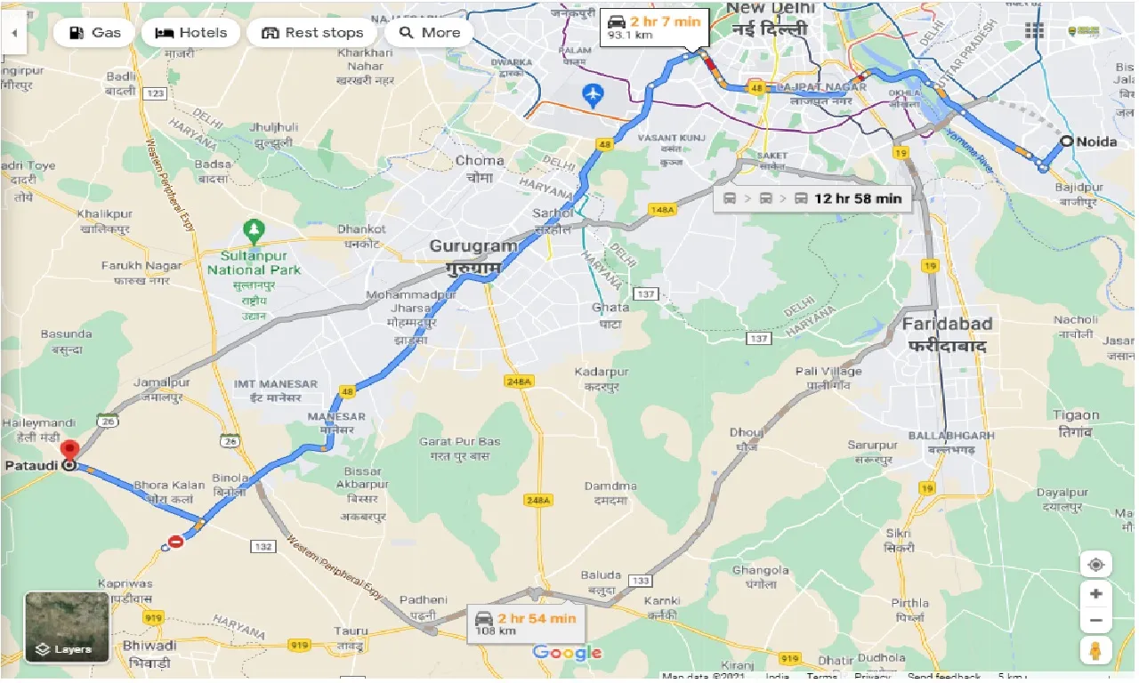 noida-to-pataudi-one-way