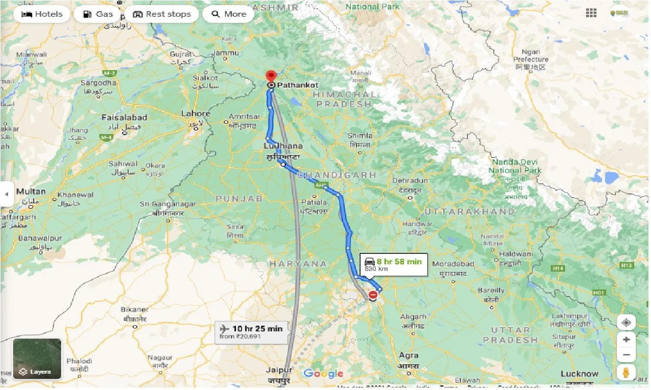 noida-to-pathankot-one-way