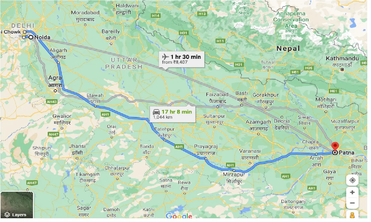 noida-to-patna-one-way