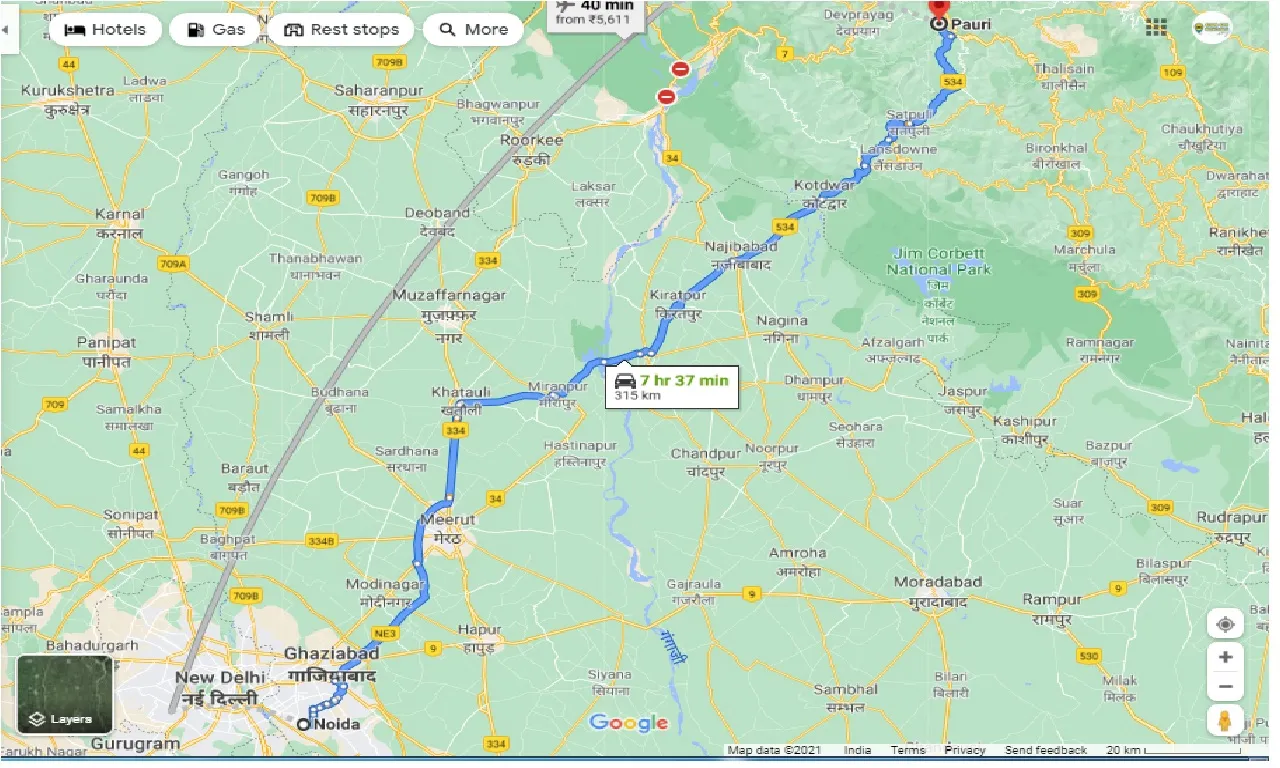 noida-to-pauri-one-way
