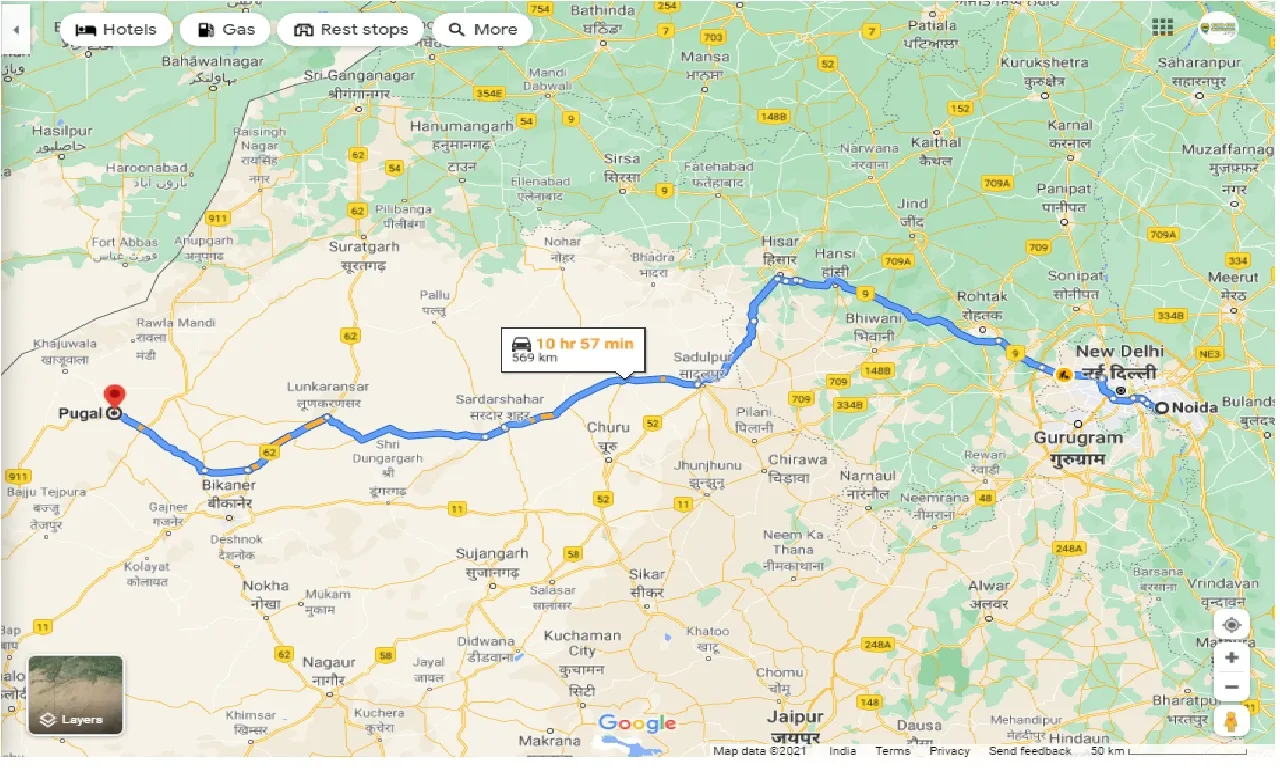 noida-to-pugal-round-trip