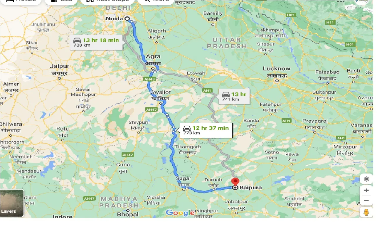 noida-to-raipura-one-way