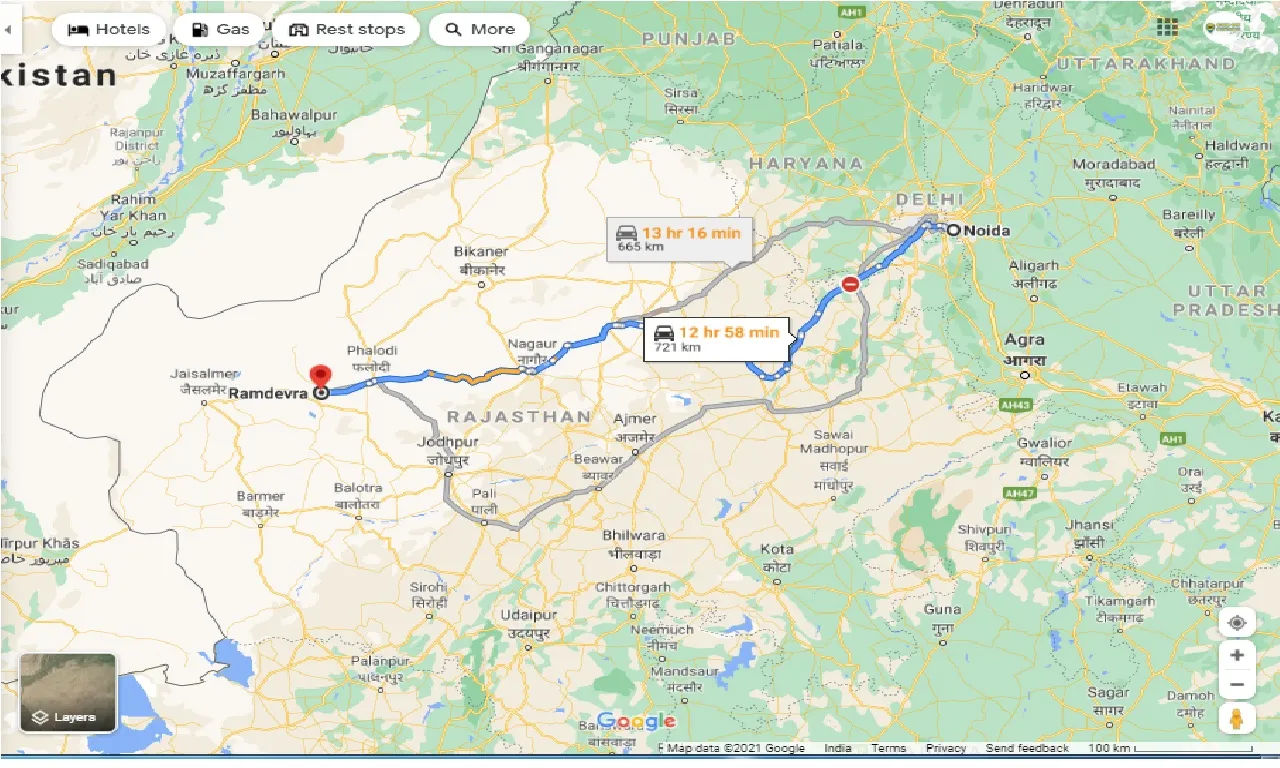 noida-to-ramdevra-round-trip