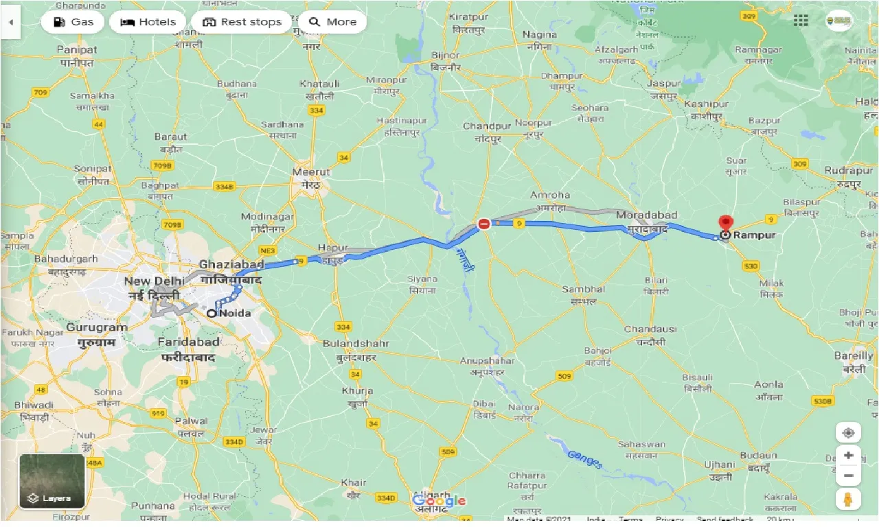 noida-to-rampur-round-trip