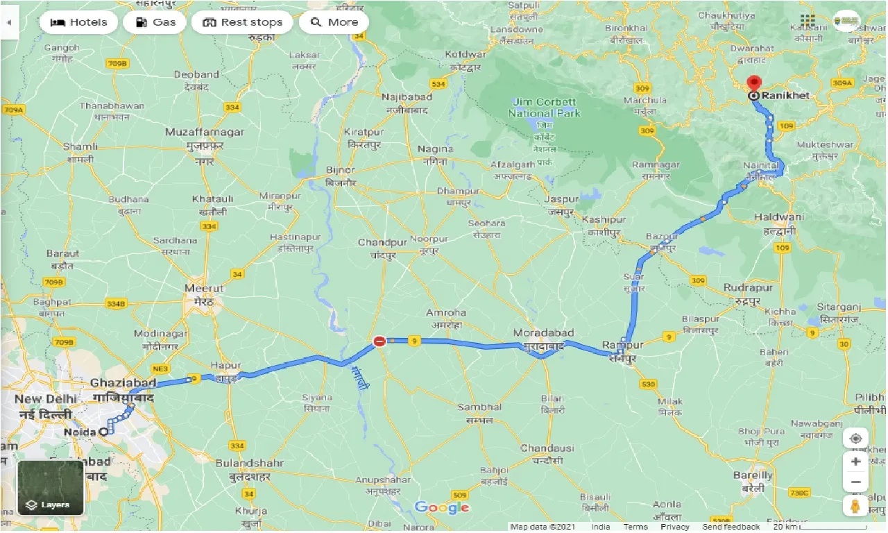 noida-to-ranikhet-one-way