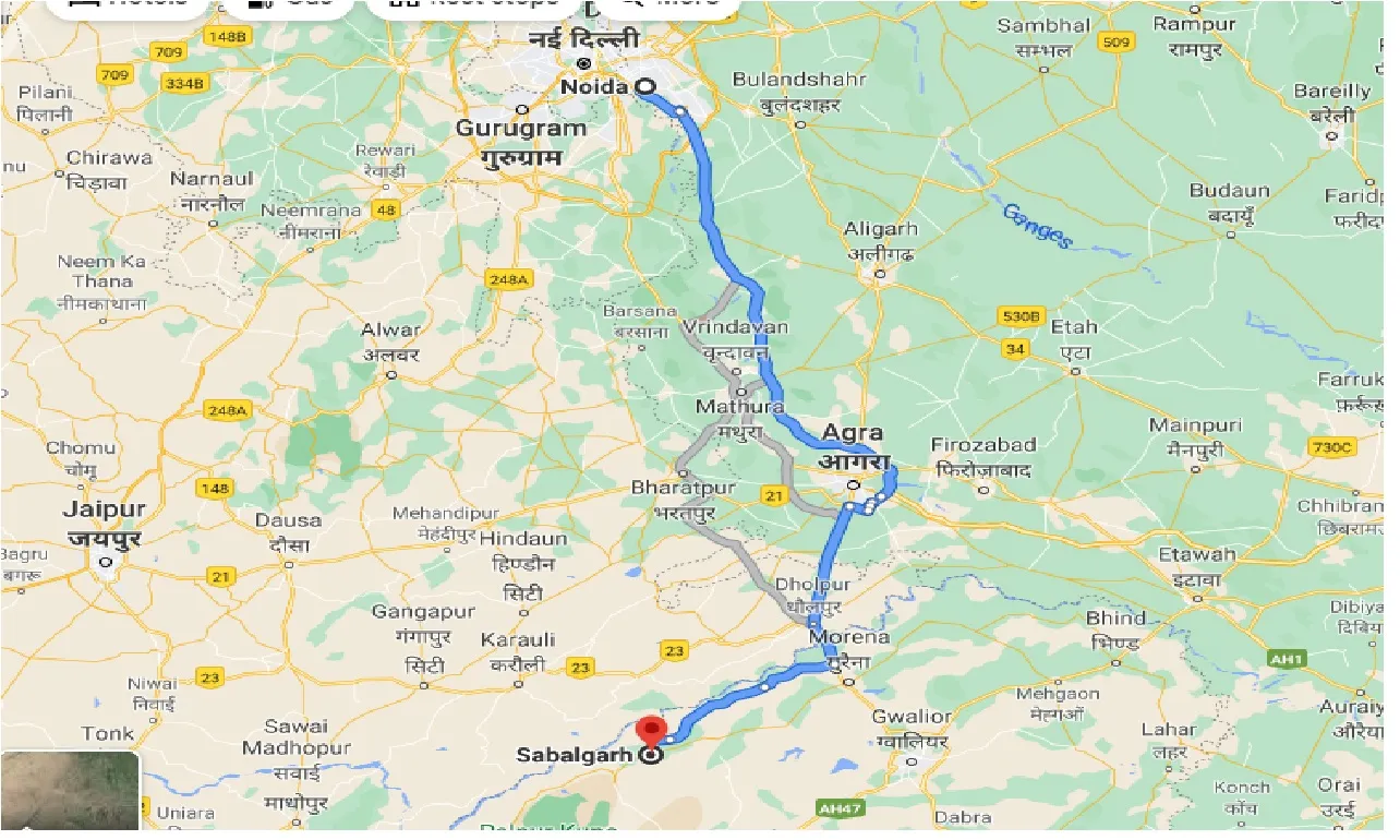 noida-to-sabalgarh-one-way