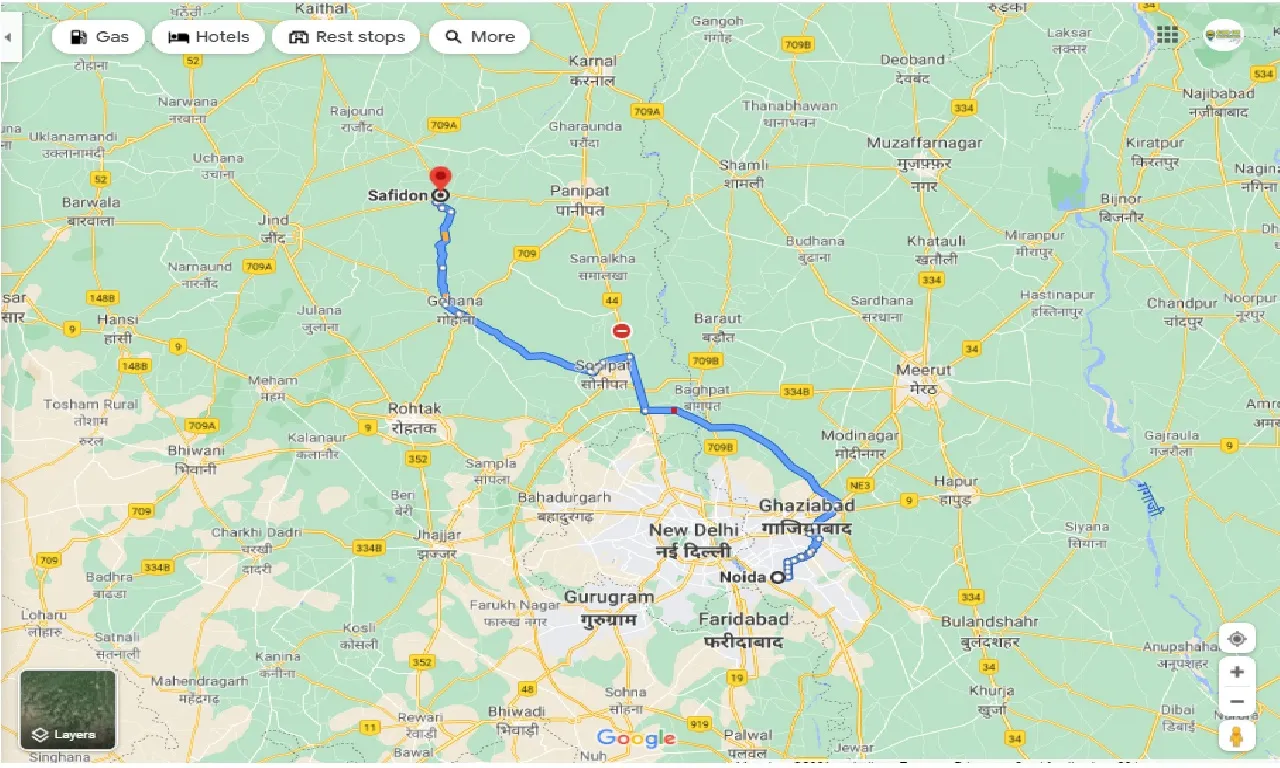 noida-to-safidon-round-trip