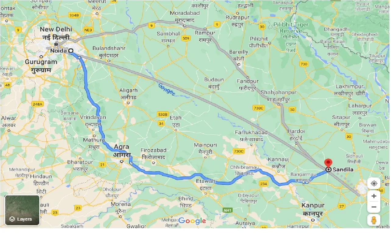 noida-to-sandila-one-way