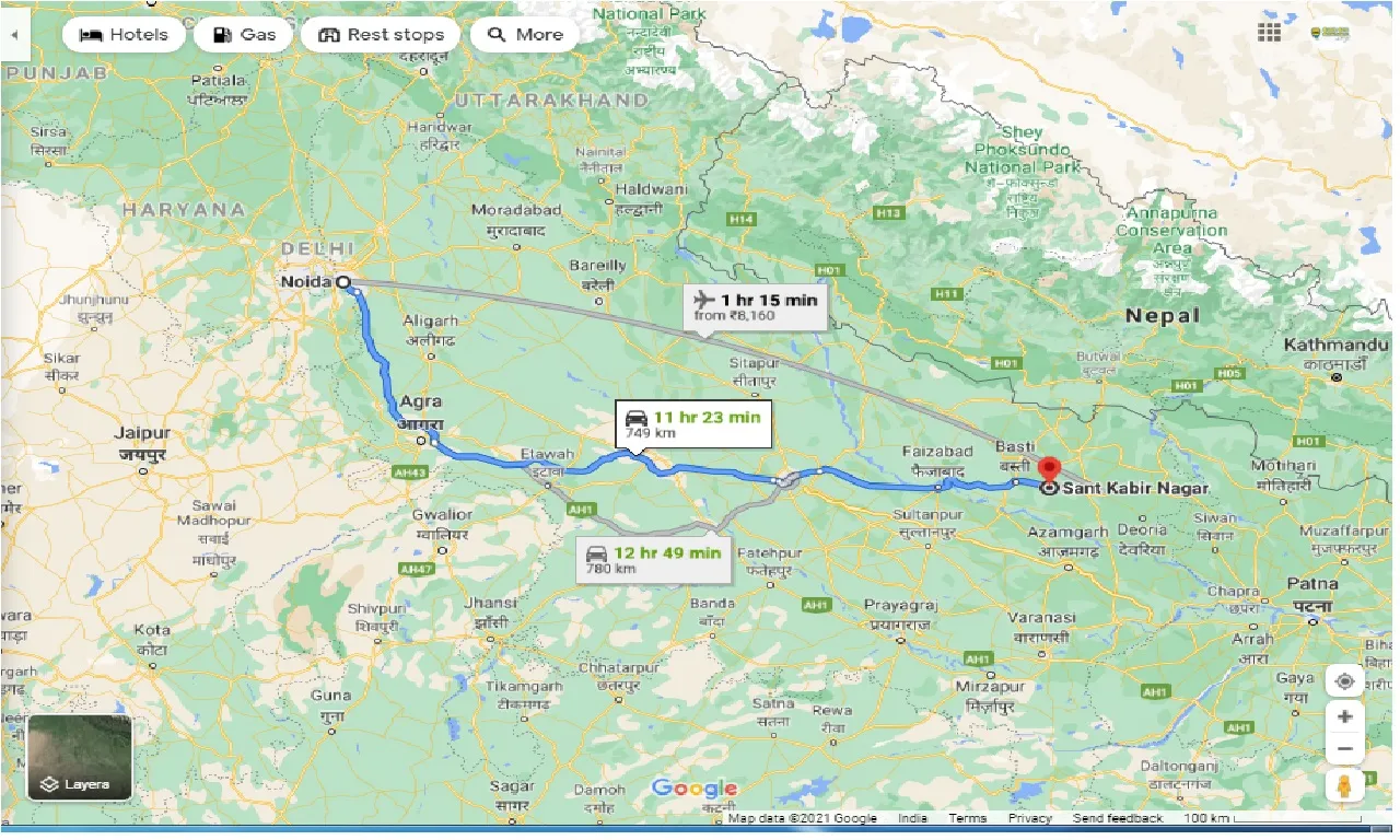 noida-to-sant-kabir-nagar-round-trip