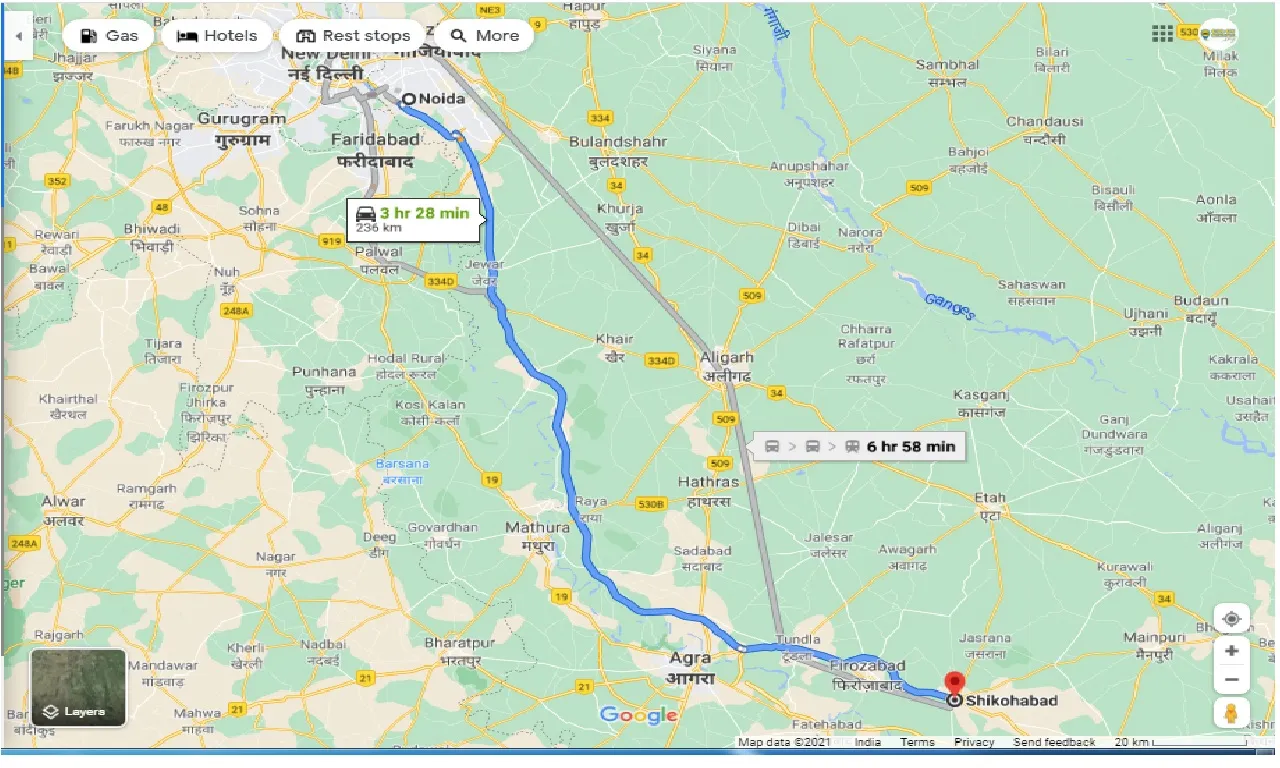 noida-to-shikohabad-one-way