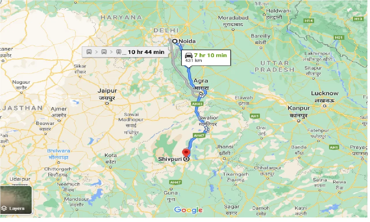 noida-to-shivpuri-one-way