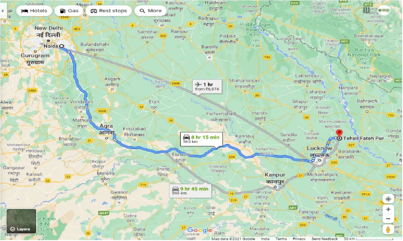 noida-to-tehsil-fateh-pur-round-trip