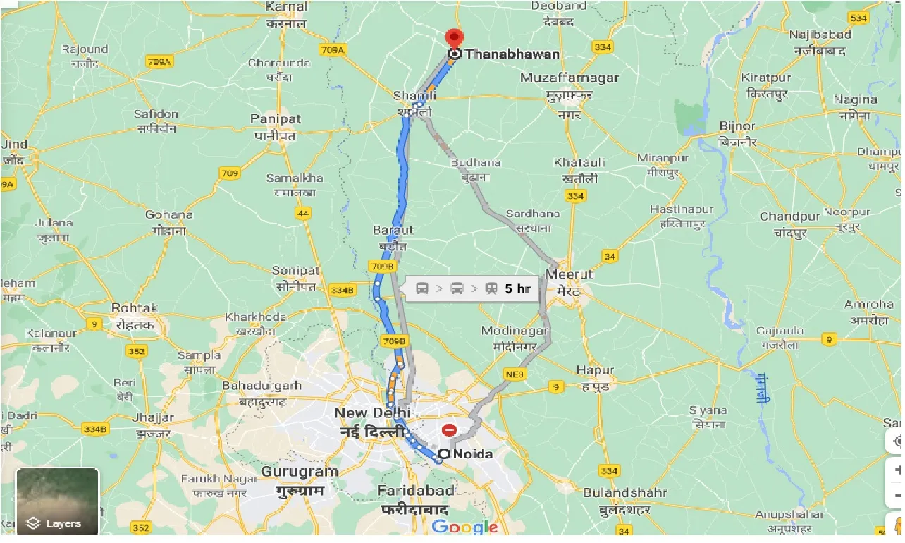 noida-to-thanabhawan-one-way
