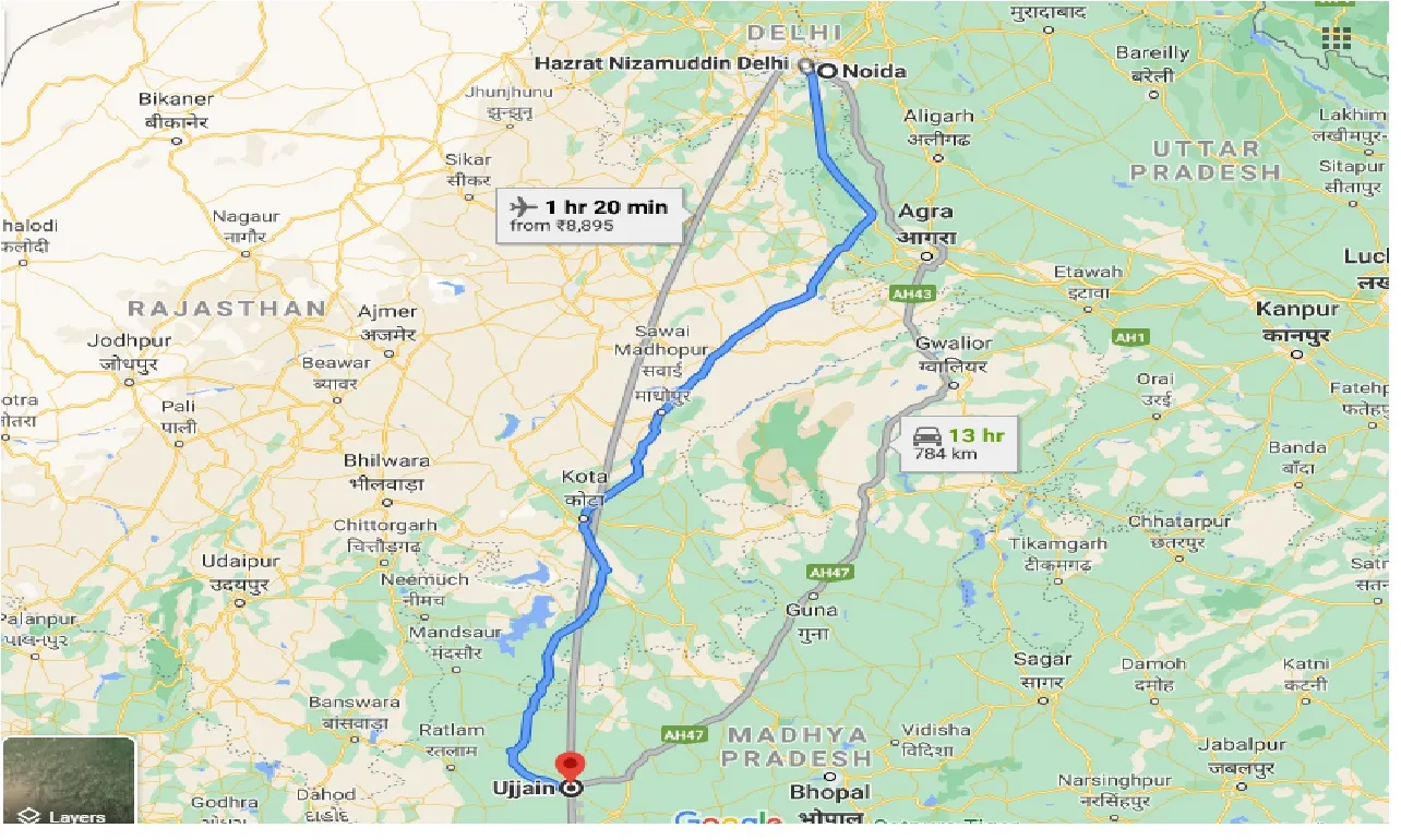 noida-to-ujjain-one-way