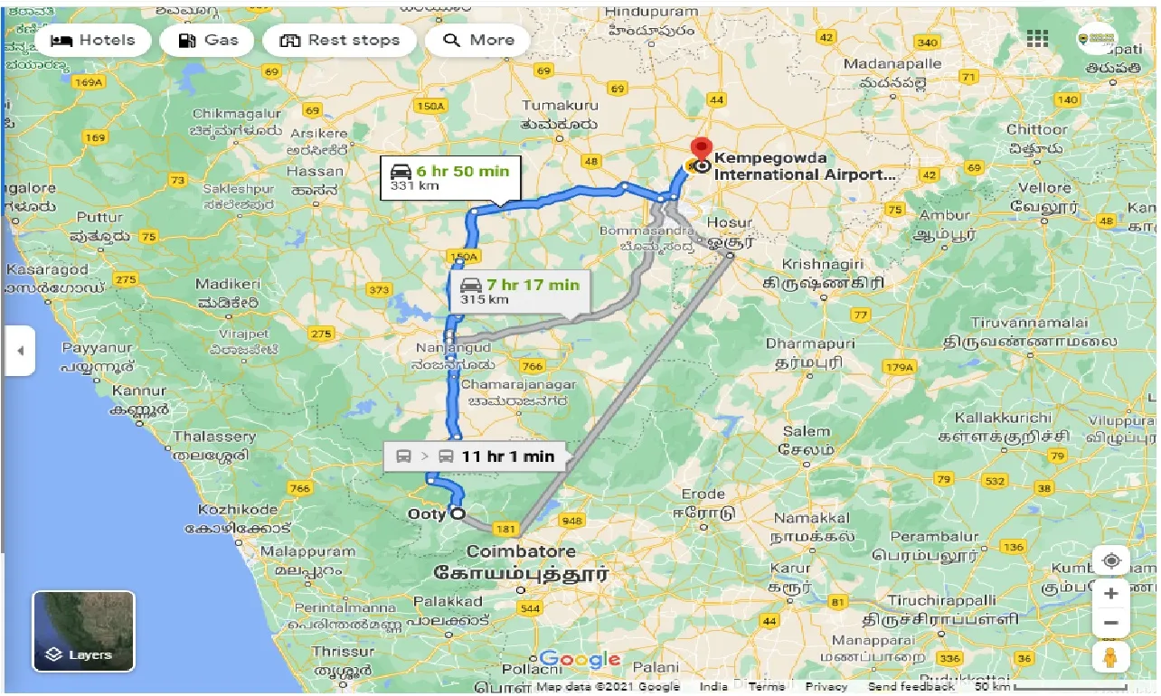 ooty-to-bangalore-intl-airport-one-way