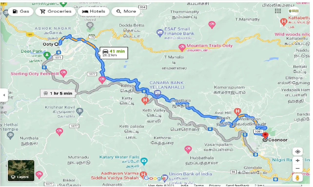 ooty-to-coonoor-one-way