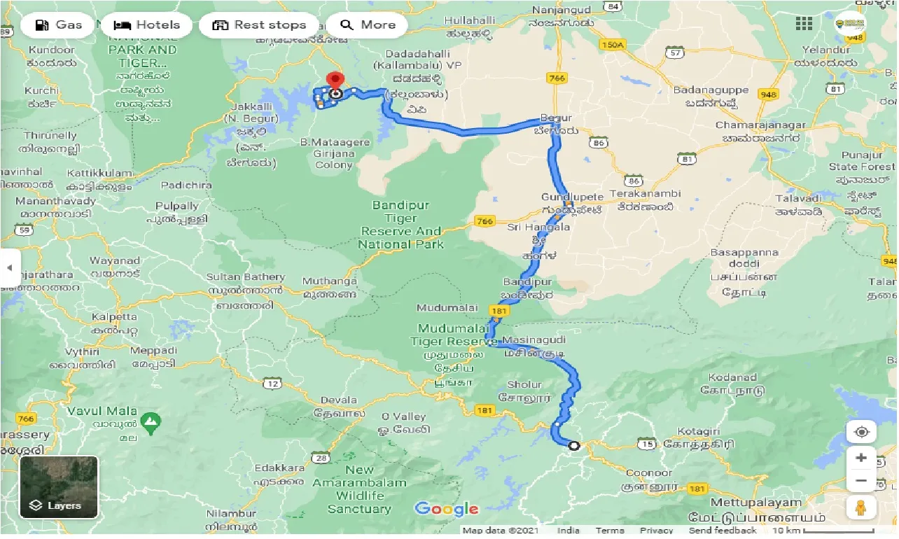 ooty-to-kabini-one-way